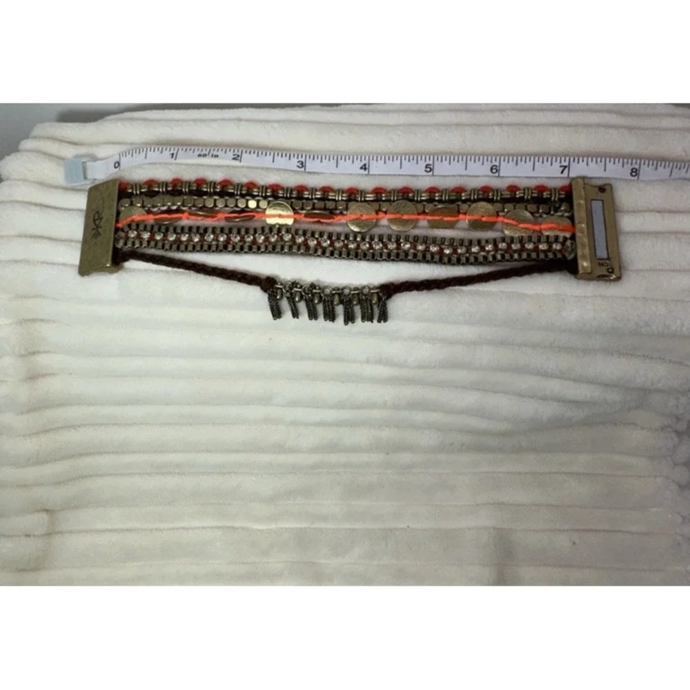 SILPADA K & R KRB0040 MAGIC CARPET Brass Swarovski Crystal 7.5